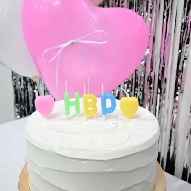 하트생일초 마카롱 케이크초 케익초 생일축하초 생일촛불