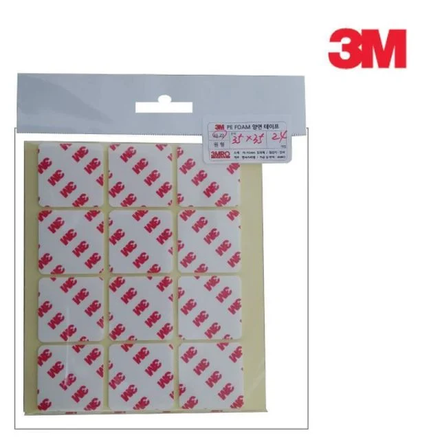 4421 사각 양면테이프 다용도 24개입 35x35mm