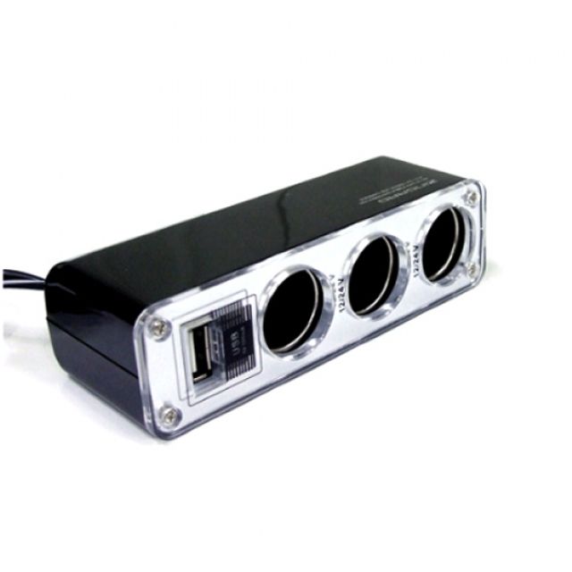차량용 시가3포트 USB 1포트 SR 06 시가잭시거잭