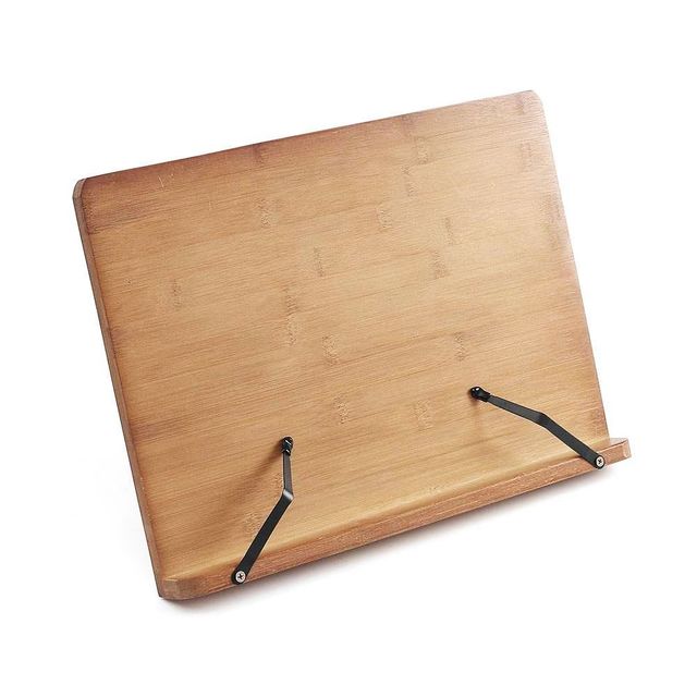 북 받침대 브라운 39cm 대나무 가정용 폴딩 각도조절