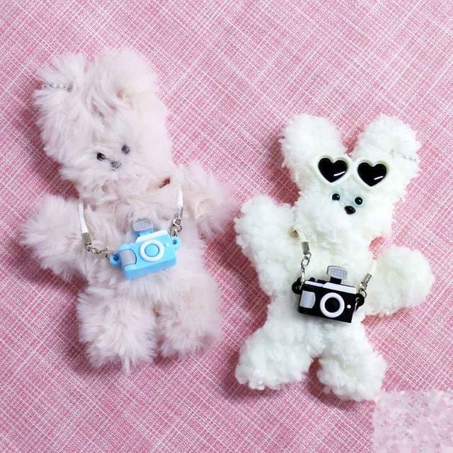 카메라 모루인형 목걸이 소품, 모루인형 꾸미기
