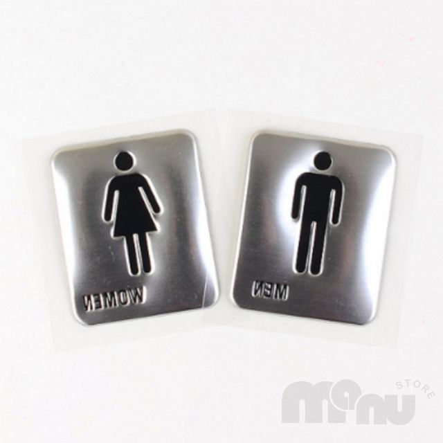 여자화장실문구 남자화장실마크 남여 사각 돔사인
