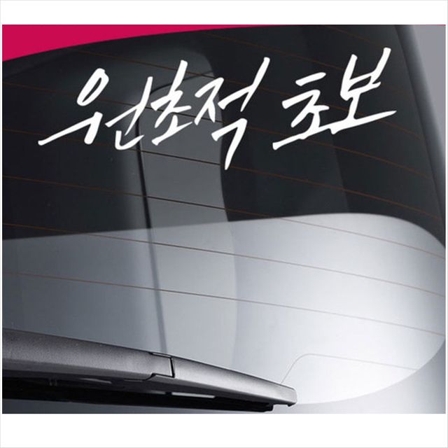 D24 원초적 초보운전 데칼스티커 TKCH-16