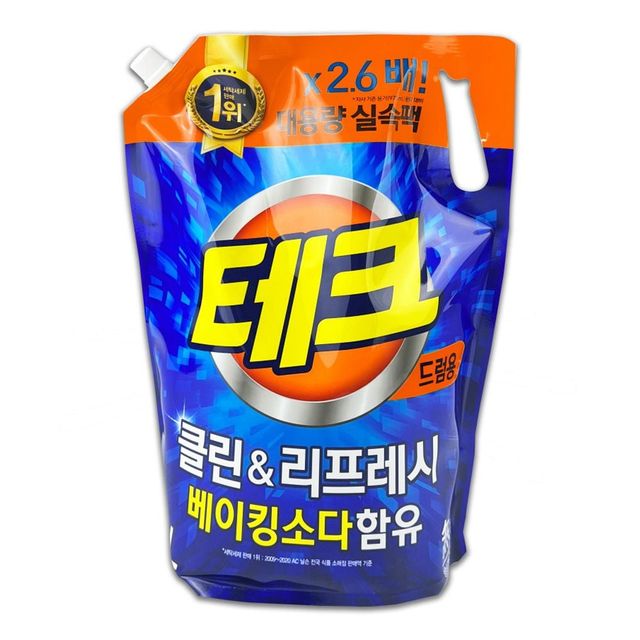 액체세탁세제 리필용 대용량 세탁세제 2600ml 드럼세탁기용
