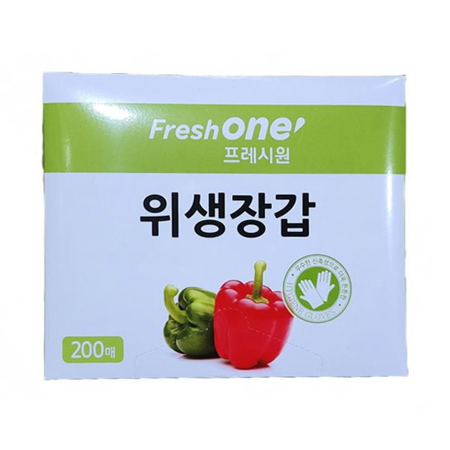 프레시원 위생장갑 200매입 대용량 주방 비닐장갑