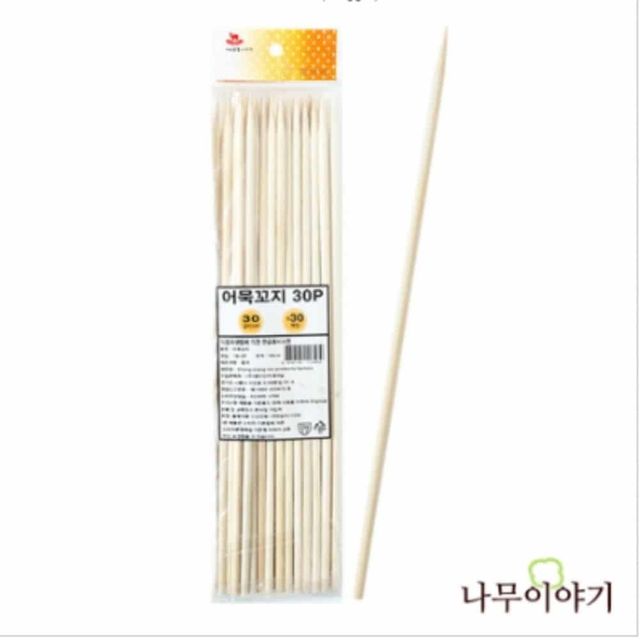 오뎅꽂이스틱 30cmx30P 오뎅꼬치 과일꼬지 산적꼬지대 대나무꽂이 산적꽂이
