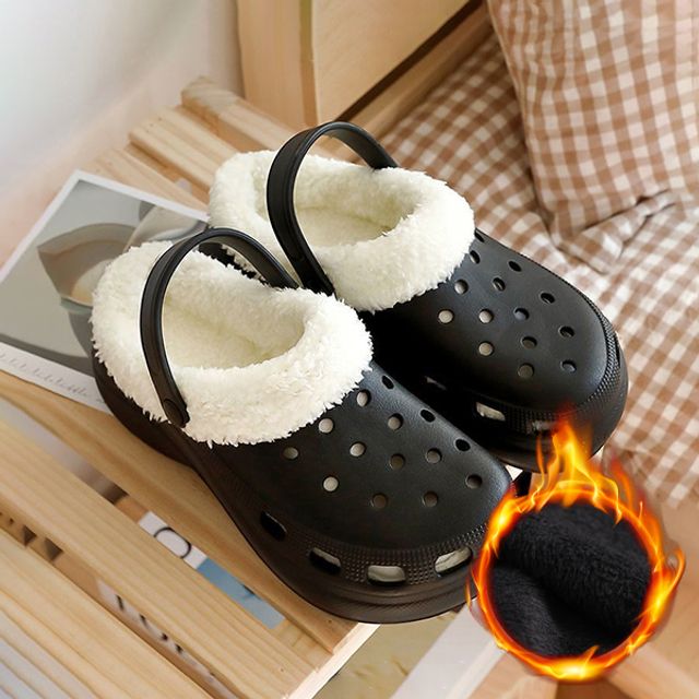 여성 2컬러 탈부착 내피 기모 사계절 털 펀칭 슬리퍼