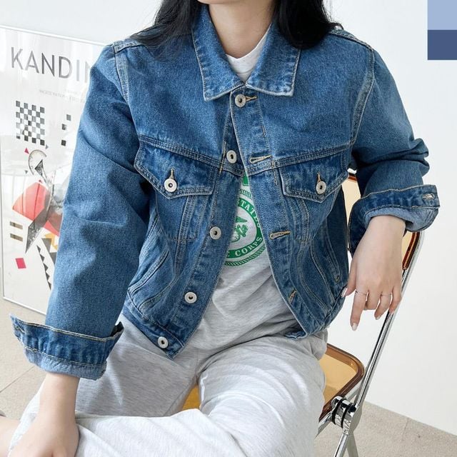 청바지 데님점퍼 신상 여성데님 여자 루즈핏 점퍼 봄