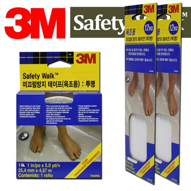 3M 투명 욕실 욕조 미끄럼방지 논슬립 테이프