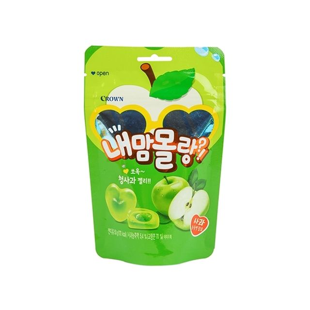 크라운 내맘몰랑 청사과맛 50g x 40개(1박스)