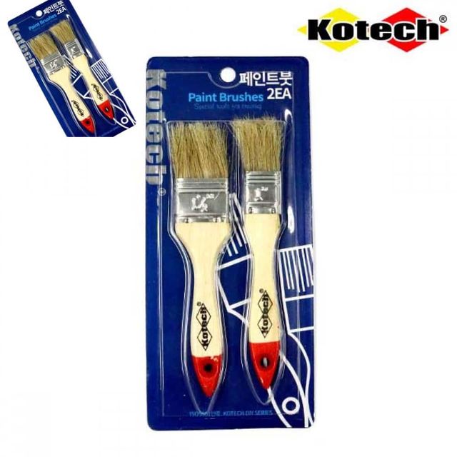 페인트붓세트 2.5mm 3mm 페인트솔 페인트붓소형 페인트공구 수성페인트붓