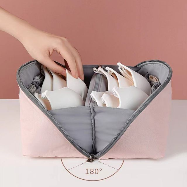 2컬러 여행용 대용량 속옷파우치 브라 분리수납케이스