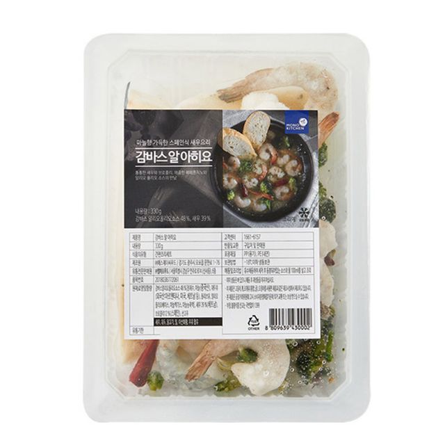 스페인식 새우요리 모노키친 감바스알아히요 330g