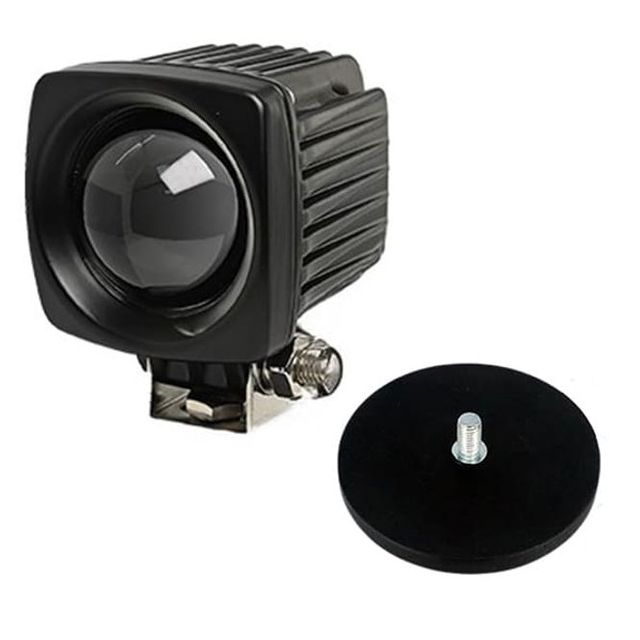LED 작업등 작업차량 포인트램프 서치라이트 산업 안전 보조등 화이트 고정자석 88mm