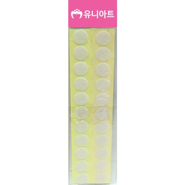 1000 원형찍찍이 20mm 흰색