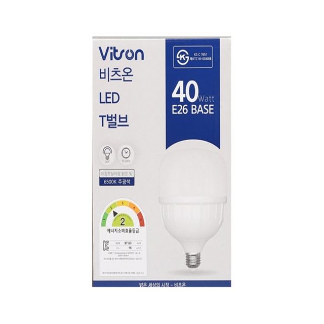 T벌브 LED W 40W 주광 E26 LED램프 실내조명 거실조명