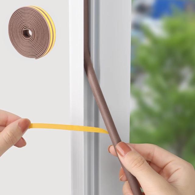 이중 문풍지 외풍차단 방음 틈새 틈막이 2mm x 9mm
