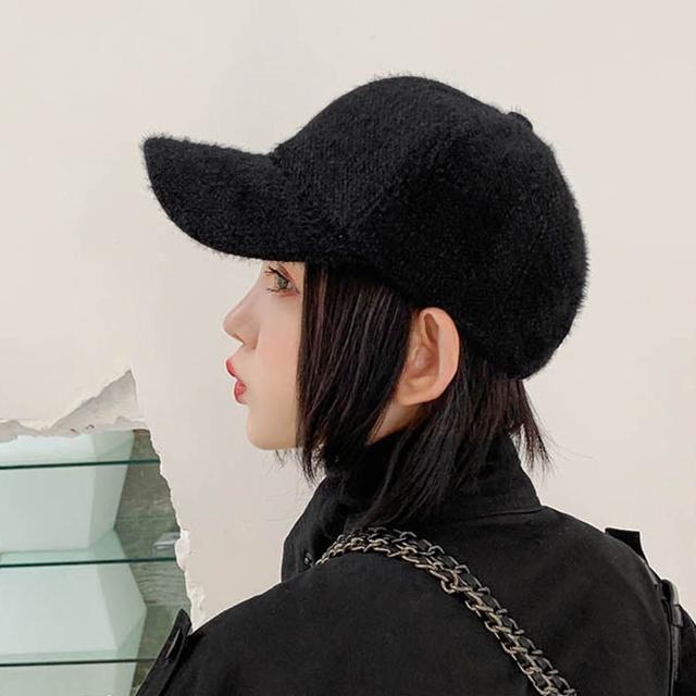 남녀 겨울 포근털 캡모자 소프트 야구모자 사이즈조절