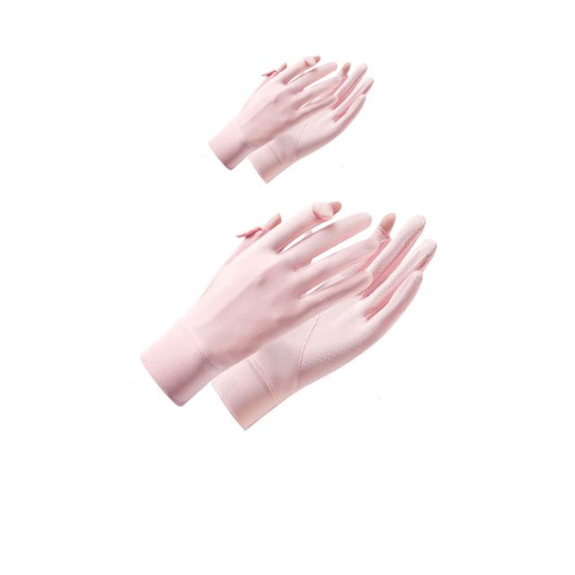 엄지와 검지에 커버가 있는 자외선 차단 장갑 X 2켤레