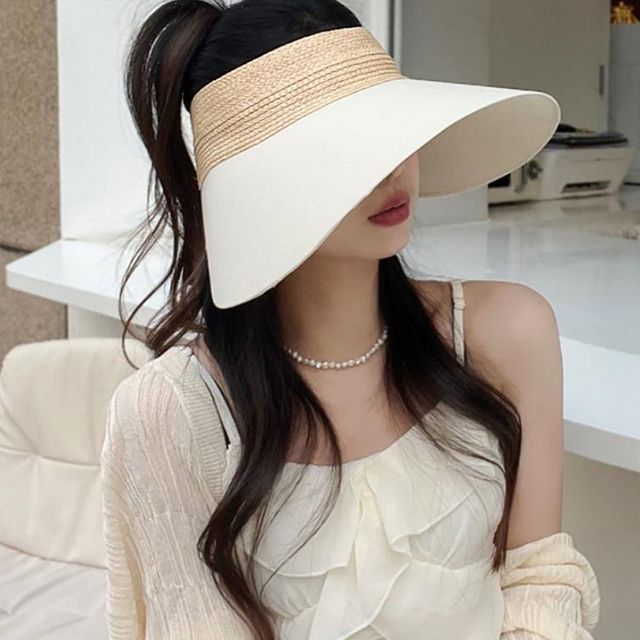 썬캡 와이드 자외선캡 썬바이저 여성 UV선캡