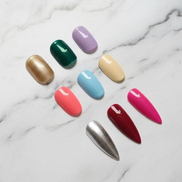 네일팁 120pcs 스텔레토팁 아몬드팁 숏팁 리필팁 컬러차트판 네일아트판 연습아트용 연습용 팁 네일 품