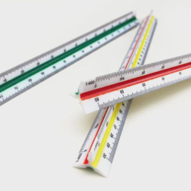 재단 제도용 삼각자 삼각 스케일자 축적자 15cm 30cm