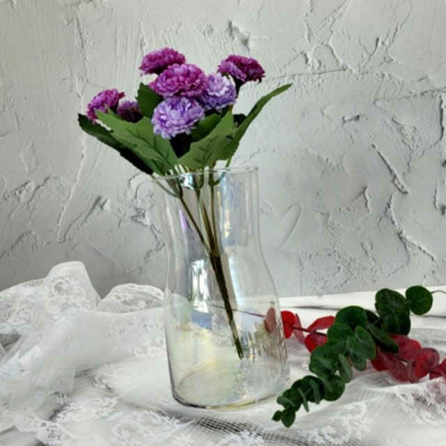 데코꽃병 장식화병 오브제 오로라 인테리어 유리화병 홀로그램