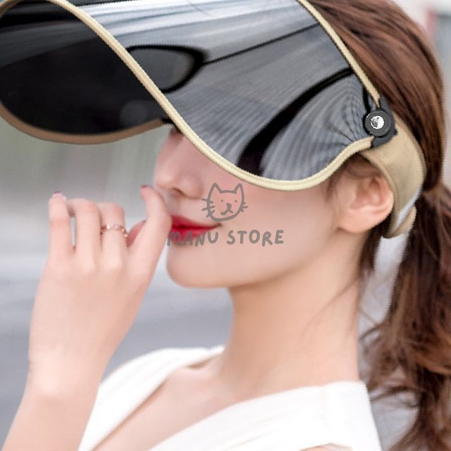 선캡 자외선썬캡 돌돌이 썬캡 아이보리