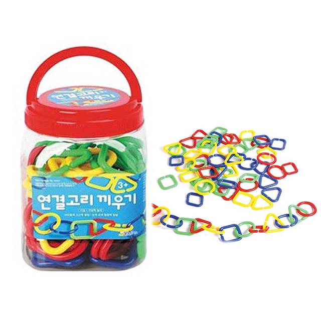 연결놀이 알록달록 도형 끼우기 집중력 향상 장난감