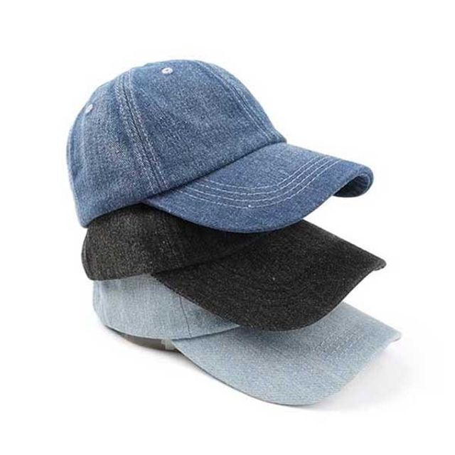 청 데님 커플 모자 여성 남성 볼캡