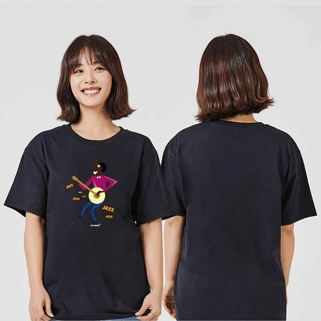 뮤직 반팔티 라운드티 가족티 커플티 단체티 동호회