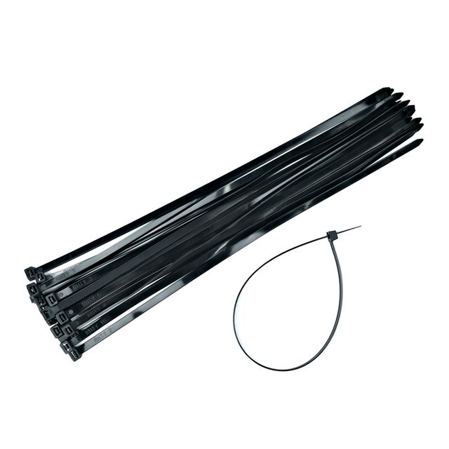 Kimspp 케이블타이 8x400mm 블랙 (벌크 20개) 전선정리