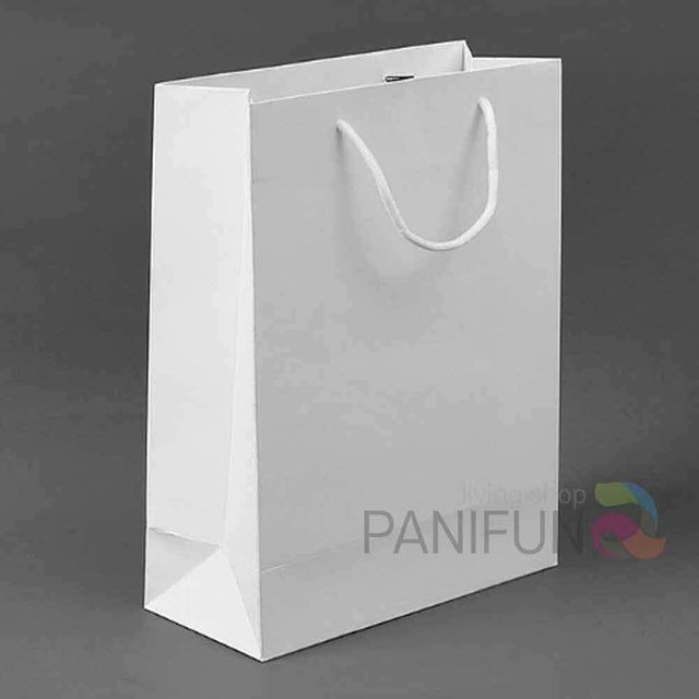 무지 세로쇼핑백 10p 19x26cm화이트 손잡이쇼핑백 미니쇼핑백 중형쇼핑백 선물쇼핑백 종이무지쇼핑백