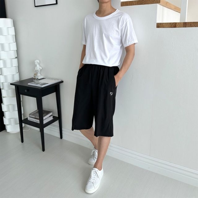 남성반바지 검정반바지 블랙반 아이스 여름반 시원한반 쿨반 아이스반 남성쇼츠
