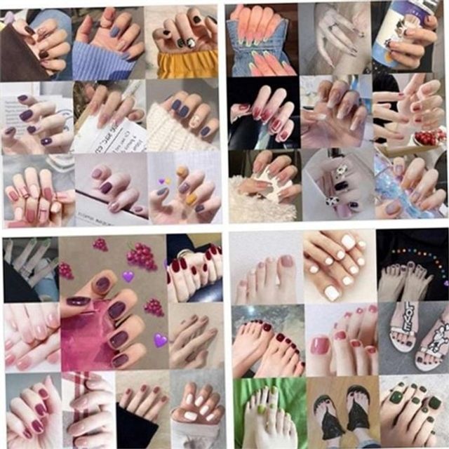 여성 젤네일 팁, 간편하게 붙이는 페디 스티커