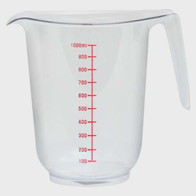 투명 계량컵 1000ml 2P 눈금 플라스틱 쌀 개량컵