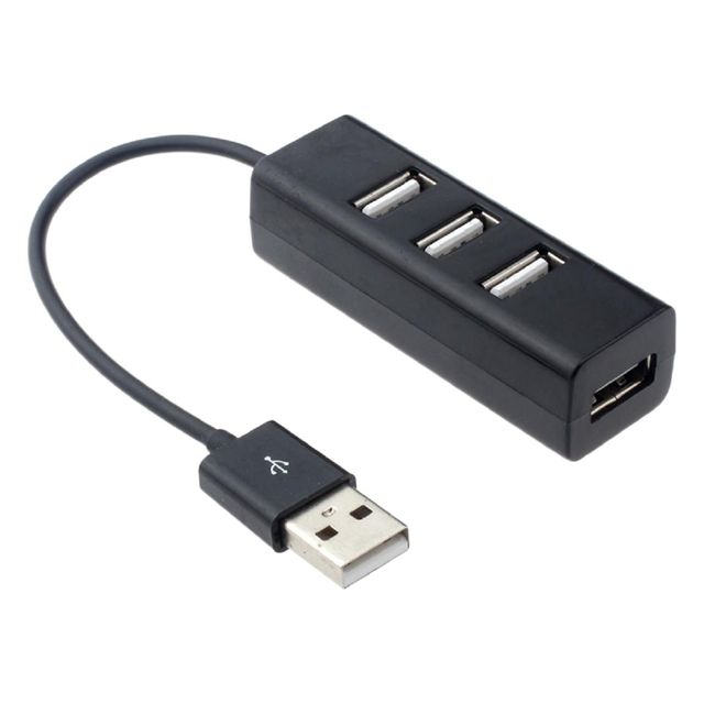 소형 USB 허브 미니 소형 4포트 USB 허브 휴대용 멀티