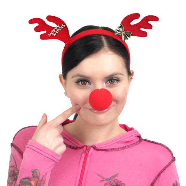 MERRY X-MAS 머리띠 골드