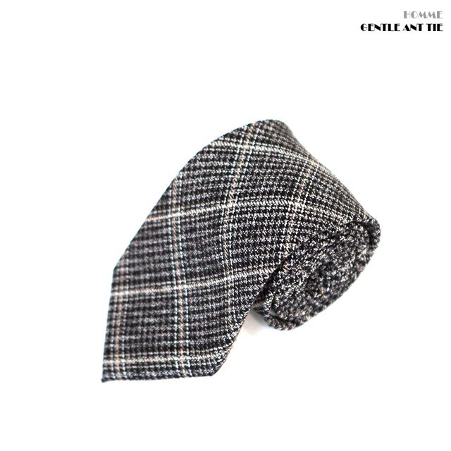 젠틀안트 그레이 체크 수동넥타이 폭8cm MT-5179