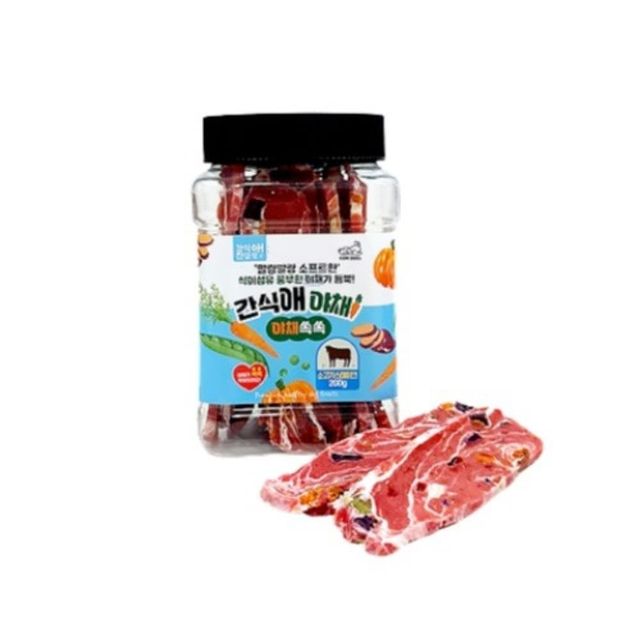 간식애야채 통간식 소프트 소고기스테이크 200g