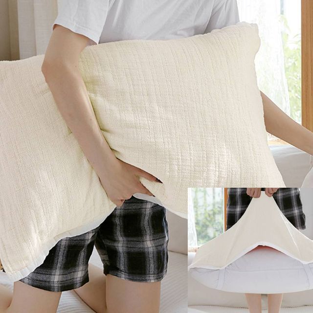 밴딩 순면 베개커버 아이보리 베개커버교체 베개덮개