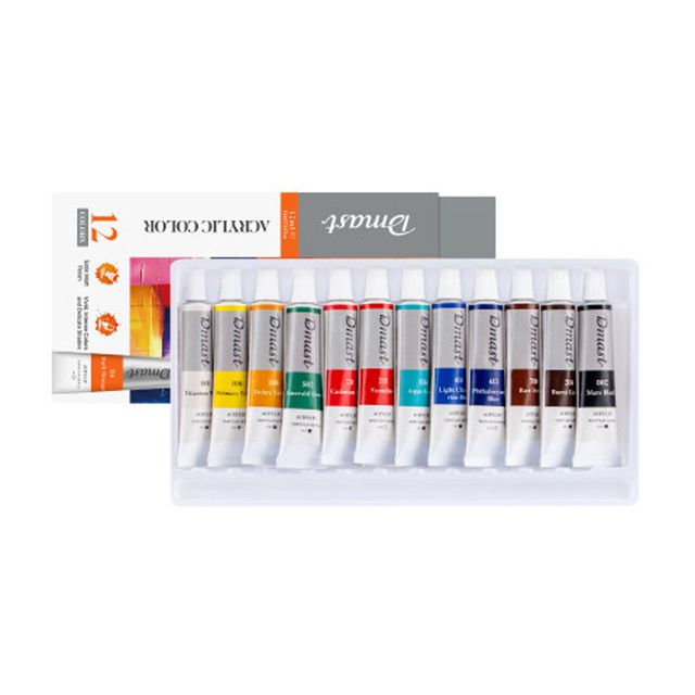 델리 디마스트 전문가 아크릴 물감 12ml 12색