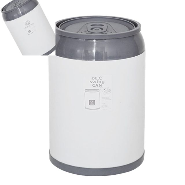 듀오 논슬립 캔 휴지통 대 7.5L 대형휴지통 사무실용 미끄럼방지 뚜껑형7.5L