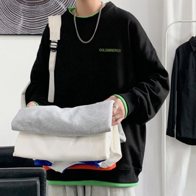 남녀공용 무지티 멋진 남자긴팔티 남자티 루즈핏 봄
