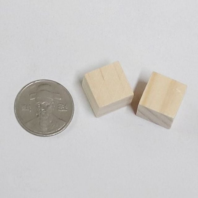 원목 정사각 나무조각 1.5cm