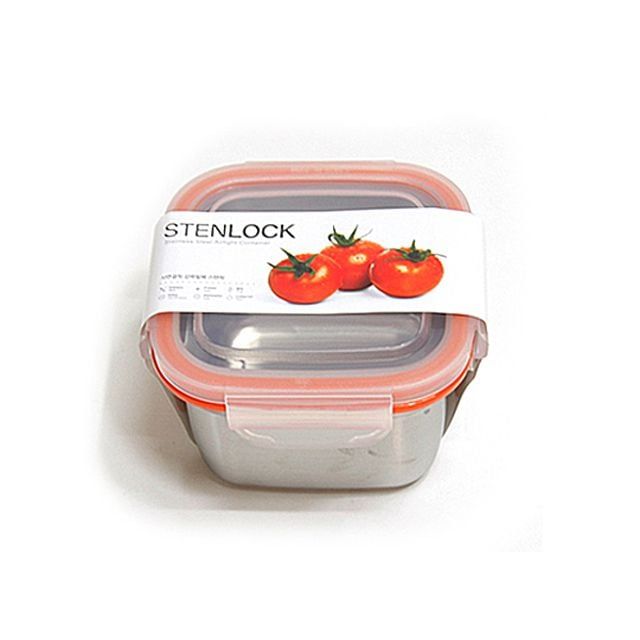 정사각형 540ml 밀폐 보관 용기 주방 식품 저장 통
