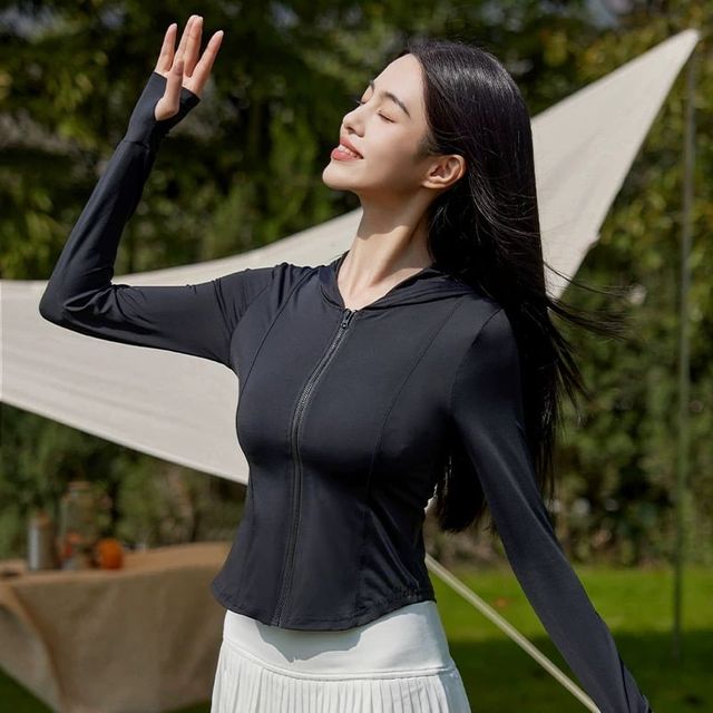 자외선차단 후드집업 여성바람막이 자켓 등산 점퍼 코트 러닝 슬림옷