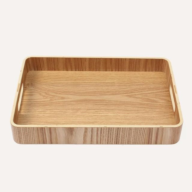 손잡이 우드트레이 사각 33x22cm