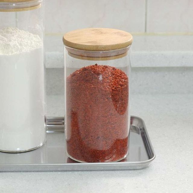 에레스 내열유리 양념병 600ml 소금 고추가루통 1P