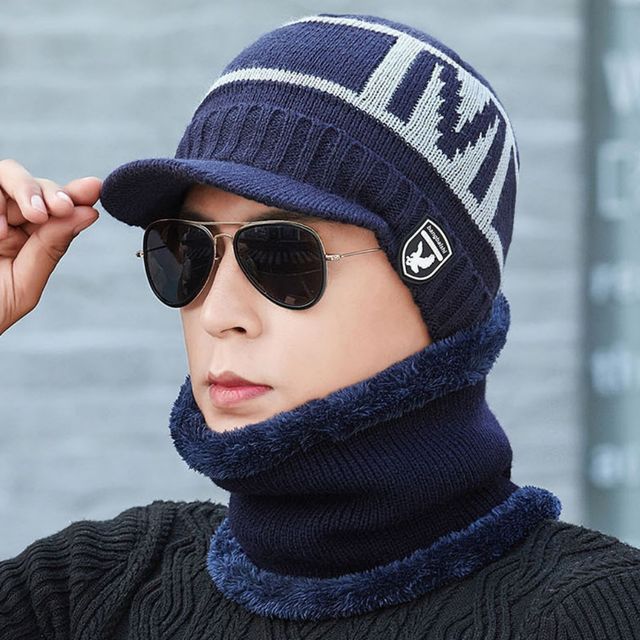 남여공용 겨울 방한용품 융털기모 챙비니 넥워머 세트
